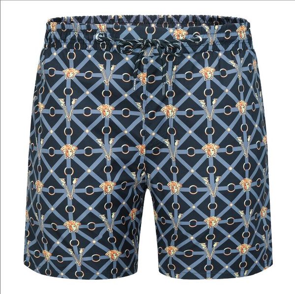 

2020new listing fashion men's little horse beach pants stripe design squick drying shorts m-3xl44, White;black