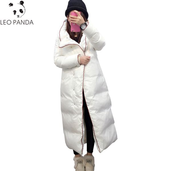 

plus size winter fashion down jacket female long hooded new thicken warm casual overcoat cocoon quilt high-quality parkas lxt727, Black