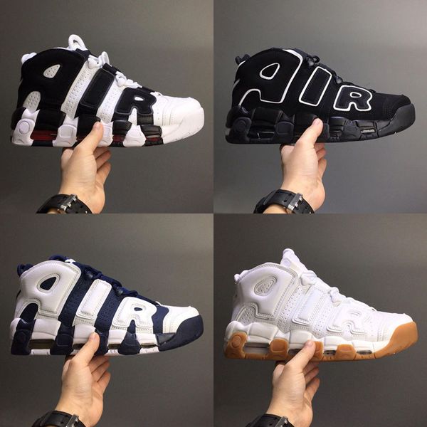 

more kids uptempo 96 qs olympic unc белые мужские женские баскетбольные кроссовки дизайнер 3m мужчины скотти пиппен кроссовки кроссовки chau, Black