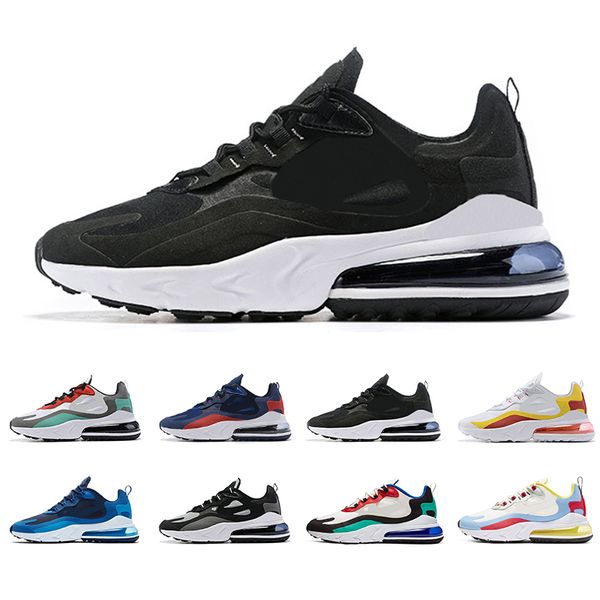 

Wholesale men react running shoes top quality triple black OPTICAL BAUHAUS mens trainers sports sneakers jogging walking size 40-45