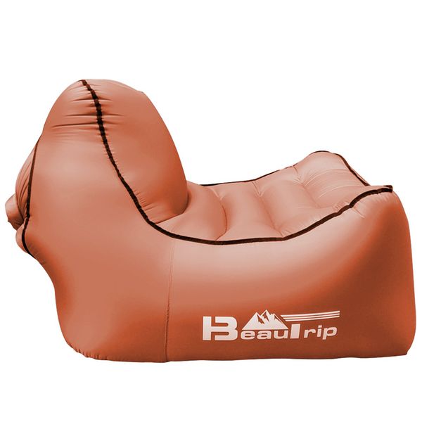 Gonfle en 10 Secondes! Portable L/éger Extr/êmement Durable Aucune Pompe n/écessaire Parfait aux Festivals et /à la Plage BEAUTRIP Chaise Longue Gonflable