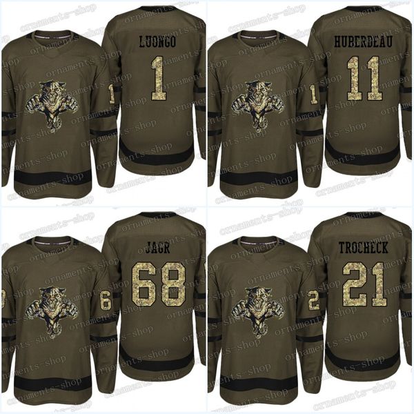 

Camouflage Florida Panthers Jersey 11 Jonathan Huberdeau 6 Alex Petrovic 5 Aaron Ekblad 1 Roberto Luongo Army Green Hockey Jerseys