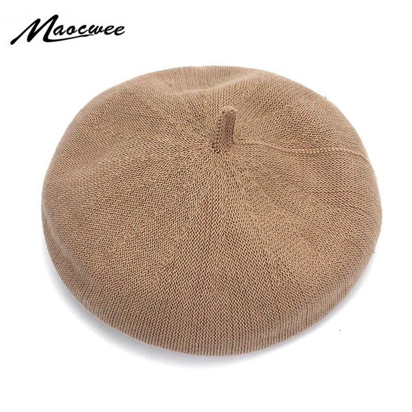 

lady spring summer berets hat painter style hat women cotton and linen vintage berets solid color caps female bonnet walking cap, Blue;gray