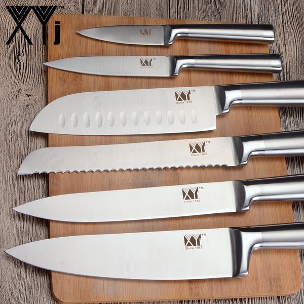

3.5 5 7 8 inch kitchen knives set 7cr17 stainless steel structure knives fruit utility santoku chef slicing bread cooking knife
