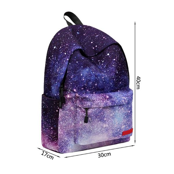 

2pcs boys girls school galaxy backpack travel rucksack pencil bag q84b