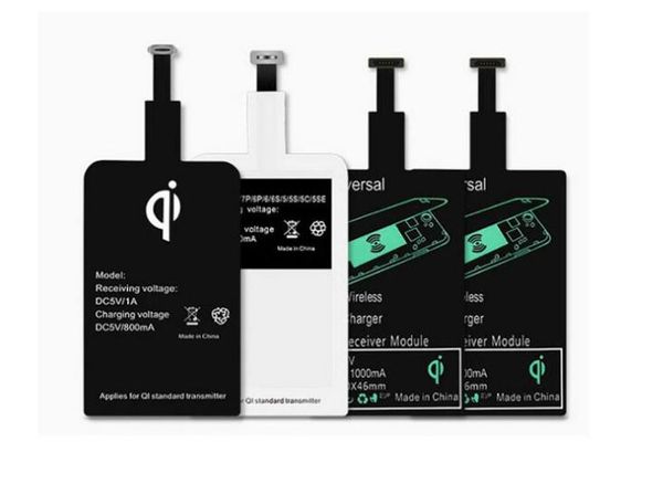 

New qi wirele charger charging receiver module ticker charging adapter for iphone x 7 5 5c 5 6 6 plu for android iphone univer al