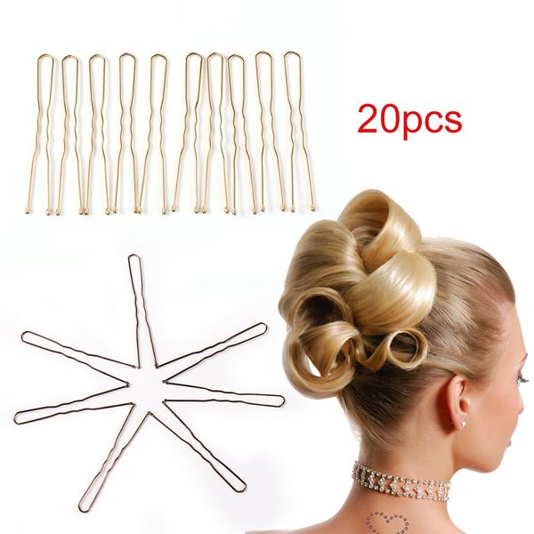 

20pcs/set black u shaped hair pin hair styling jewelry bobby pin clip metal hairpin for women accessories bijoux cheveux