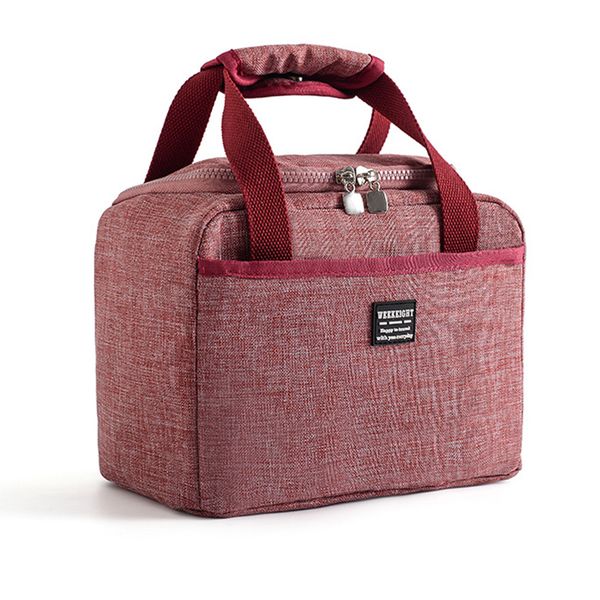 

oxford cloth cool large capacity summer winter lunch bag insulated kitchen organizer home kids storage waterproof, Blue;pink