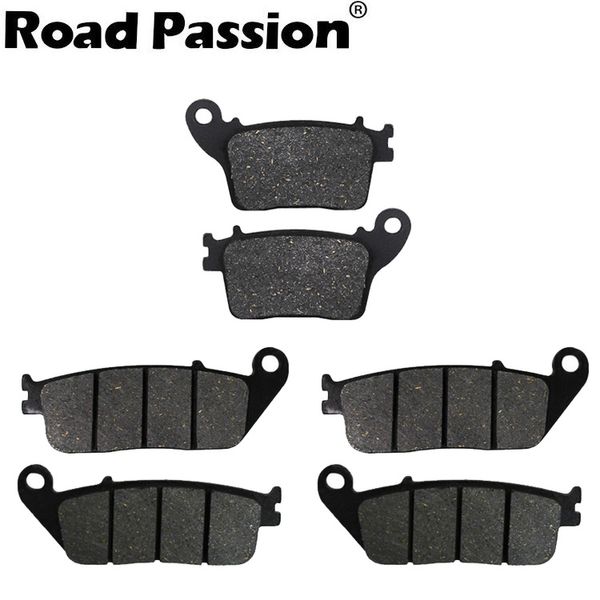 

road passion motorcycle front and rear brake pads for cb 600 f7/f8/f9/fa no abs hornet 600 2007 2008 2009 2010 fa226 fa436
