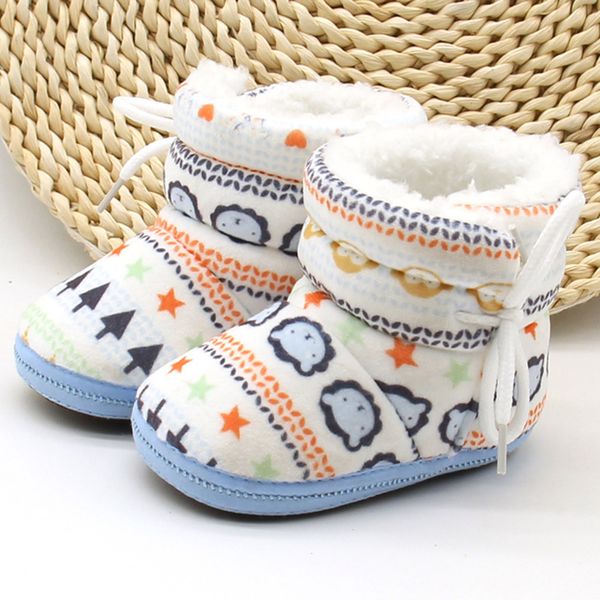 

toddler infant shoes girl boy newborn baby print boots soft sole cotton prewalker warm shoes bebek ayakkabi niechodki sapato