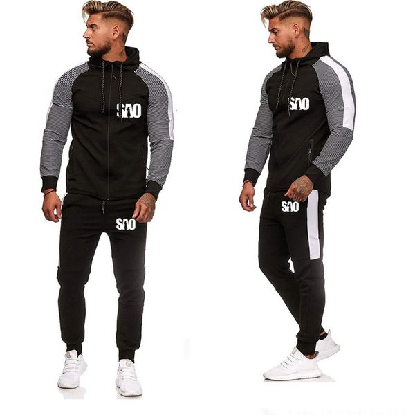 

for sao sword art online printed hoodies sets men casual sweatshirt jacket+pant sweatsuit hooded set fashion men sets 2pcs