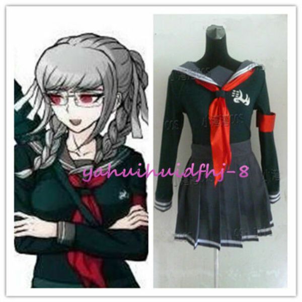 

super dangan ronpa 2 danganronpa peko pekoyama suit cosplay costume custom made, Black;red