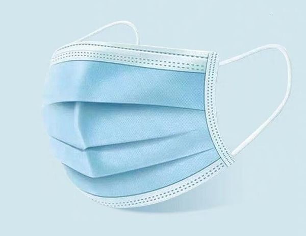 

dhl ship 3 ply facedust masks with elastic ear loop face mask for blue non woven facare 87ai