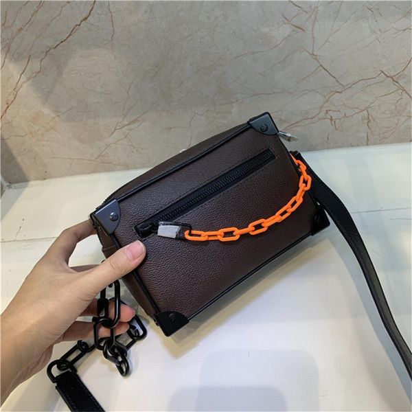 

designer mini soft box bag genuine leather clutch bags women luxury hand bag old flower crossbody bag with box