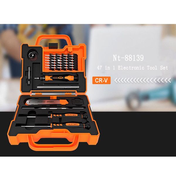 

47 in 1 digital repair box general household appliances and digital electronic products repair work tweezers blade screwdriver