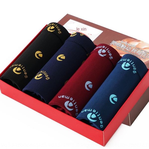 

r3g36 soft and comfortable underwearfour-legged underwear printed middle waist boxer soft and comfortable men's underwearfour-legged pa, Black;white