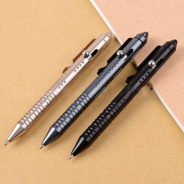

portable tactical pen emergency glass breaker tool christmas gift edc self defense anti-skid pen with box