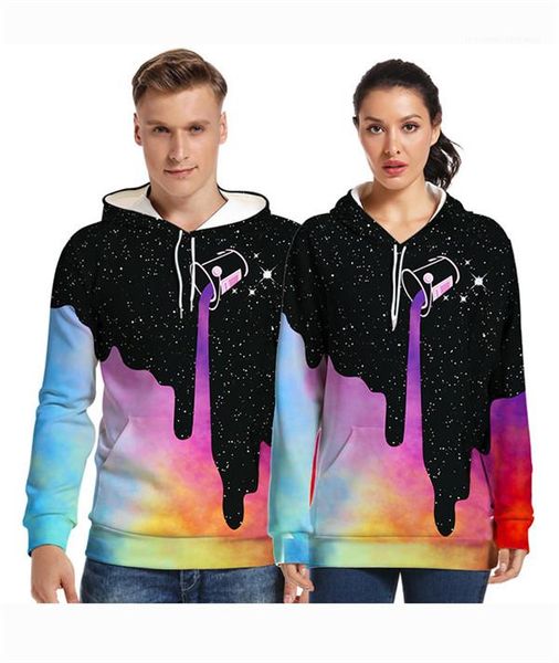 

толстовки сыпучие длинным рукавом лоскутная пара hoodies повседневная baseball спорт swatshirts мужчины женщины 3d mens образца, Black