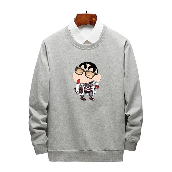 

мода мужчины женщины дизайнер толстовка повседневная diy толстовки мужские и женские бренд круглый вырез плюс размер толстовка размер одежды, Black