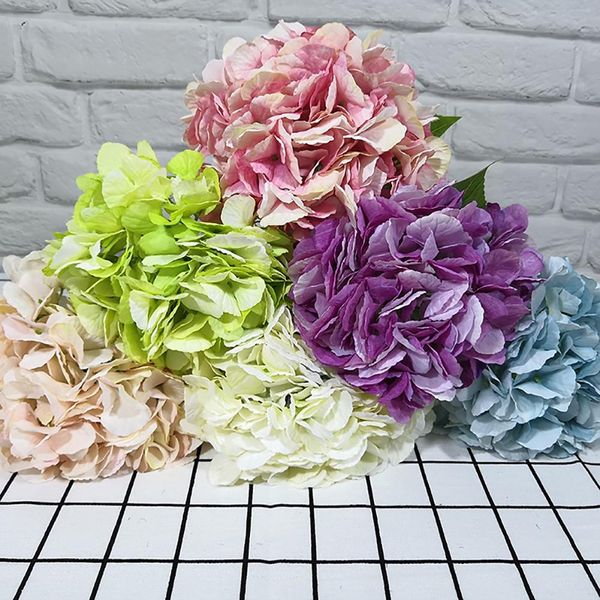 

1pc artificial hydrangea home garden wedding flower arrangement deskdecor