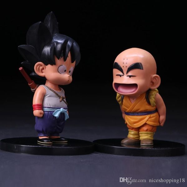 

excellent 12-15.5cm chilhood krillin kuririn son gokou goku pvc action figure anime dragon ball z figures dragonball figurine toys