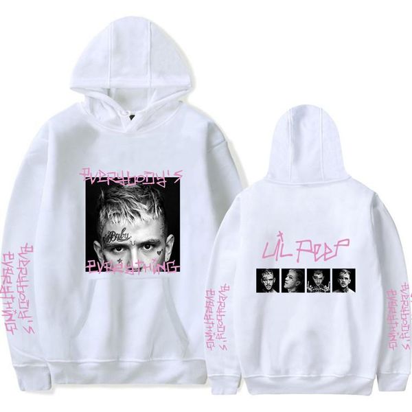 

2020 memorialized emo rapper lil peep luxury designer fashion brand highest version hip hop for men's women's hoodie size 2xs-4xl, Black