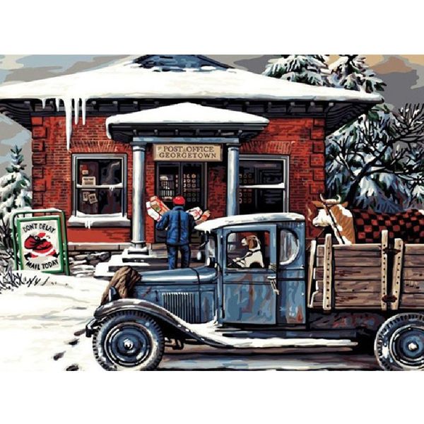 

xubx12 diy 5d diamond painting kits for adults, полная дрель вышивка краска с бриллиантом для домашнего декора стен(грузовик