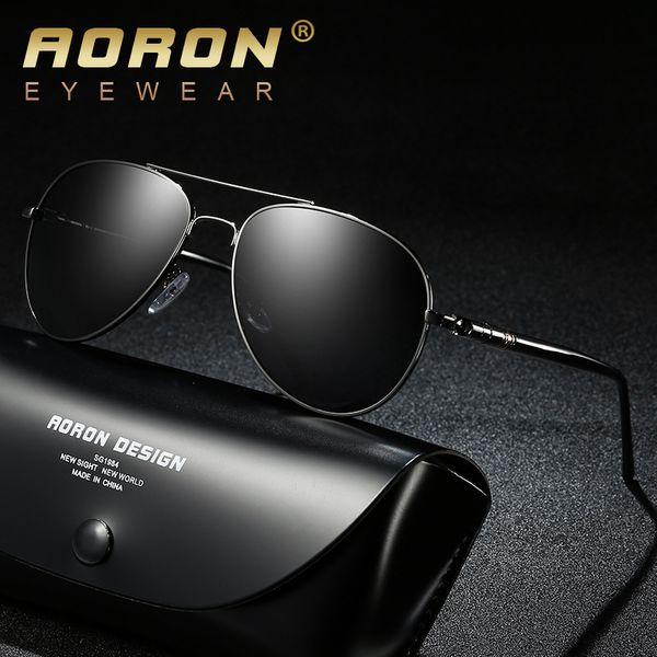 

aoron brand oem mens sunglasses polarized designer retro sun glasses, White;black