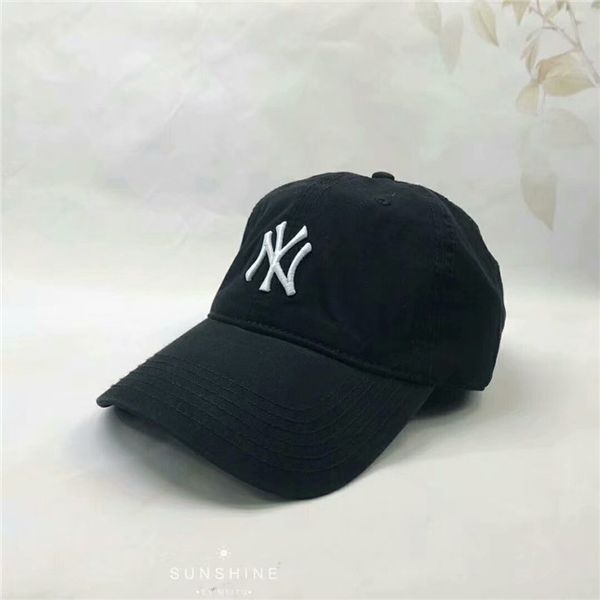 

korean version of sunscreen baseball cap men and women spring and summer couple cap shading hip-hop ny baseball cap, Blue;gray