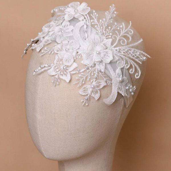 

red gold silver pink white headband hairband flower pearl headpiece hairwear crown wedding hair accessories bridal jewelry m211, Golden;white