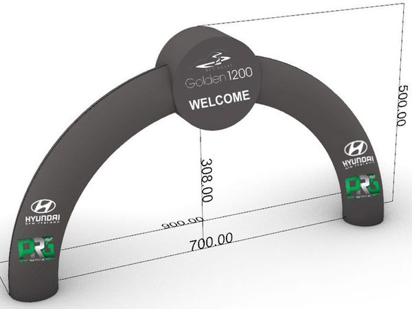 

giant china supplier outdoor black inflatable halloween arch,archway, start finish line with removable banner for sports