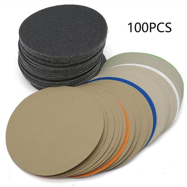 

100pcs 6in/150mm 320 400 600 800 1000 1500 2000 3000 5000 10000 grit disk water sandpaper flocking wet and dry