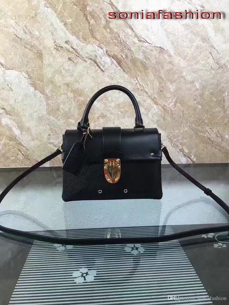 

fashion women bag shoulder bag leather calfskin patches insert buckle fashion women handbag