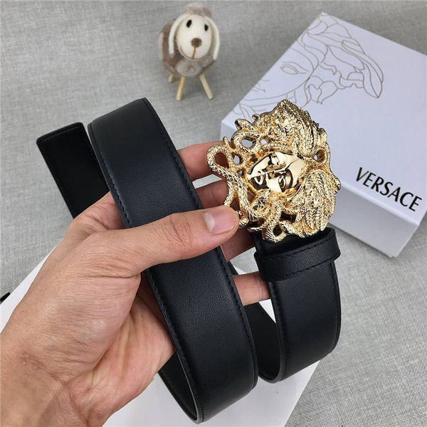 

luxury brand leather belt luxury fashion brand leather belt fashion buckle 2019 latest width 3.8 cm selling 20070142, Black;brown