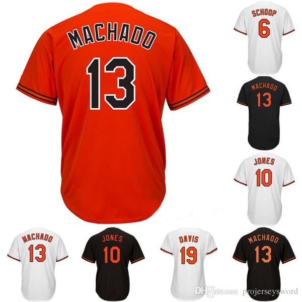 

Baltimore Jersey 8 Manny Machado 10 Adam Jones 16 Trey Mancini 19 Chris Davis 21 Hanser Alberto 36 Caleb Joseph Baseball Jersey S-XXXL