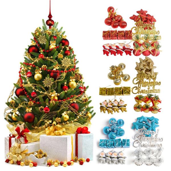 

28pcs christmas decoration pendant christmas ornaments set tree decoration hanging pendant package