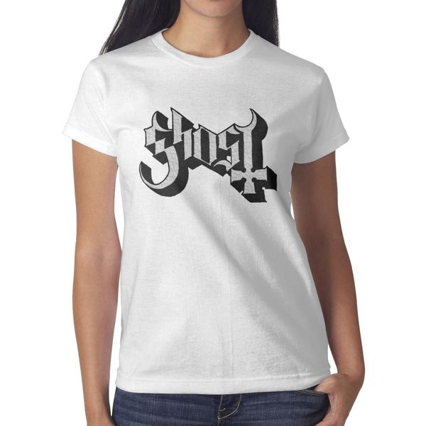 

ghost logo бела женка ђболка, ђболки, ђболки, ђболки пѬином клана ђ, White