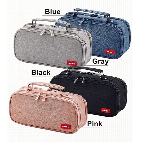 

1pcs large pen bag big pencil bag pouch multifunction stationery box supplies cosmetic box
