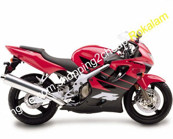 CBR600 Kırmızı Siyah Kara Karoser Honda F4 CBR 600 CBR600F4 600F4 99 00 Motosiklet Fairing Kit 1999 2000 (Enjeksiyon Kalıplama)