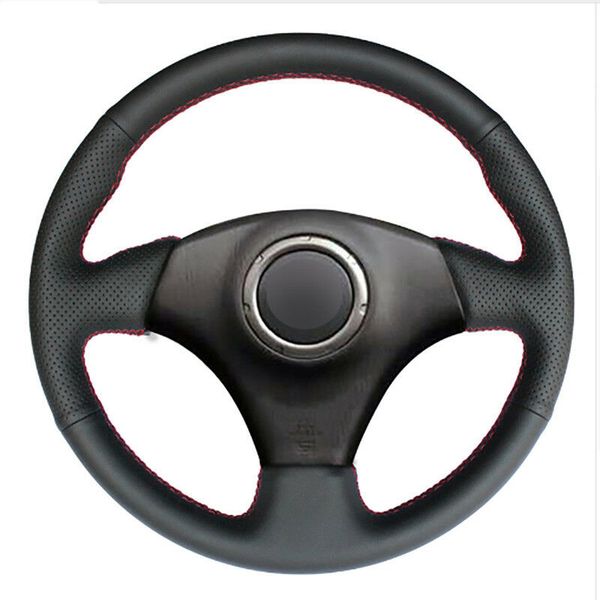 

leather steering wheel hand-stitch on wrap cover for toyota rav4 2003-2005 celica 2003 lexus is200 300 1999-2005