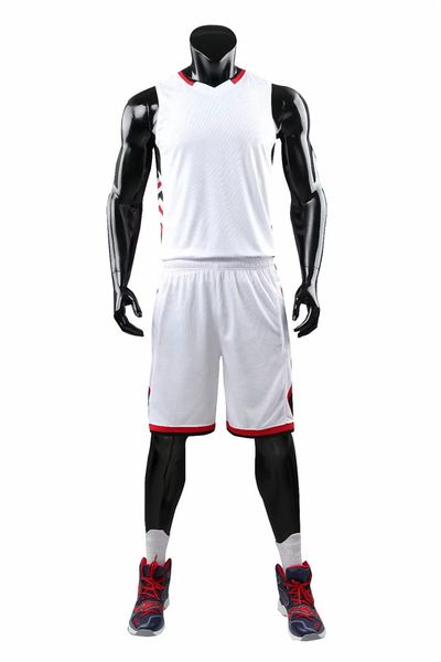 

new style basketball uniform sets sports jersey for men 69, Black;red