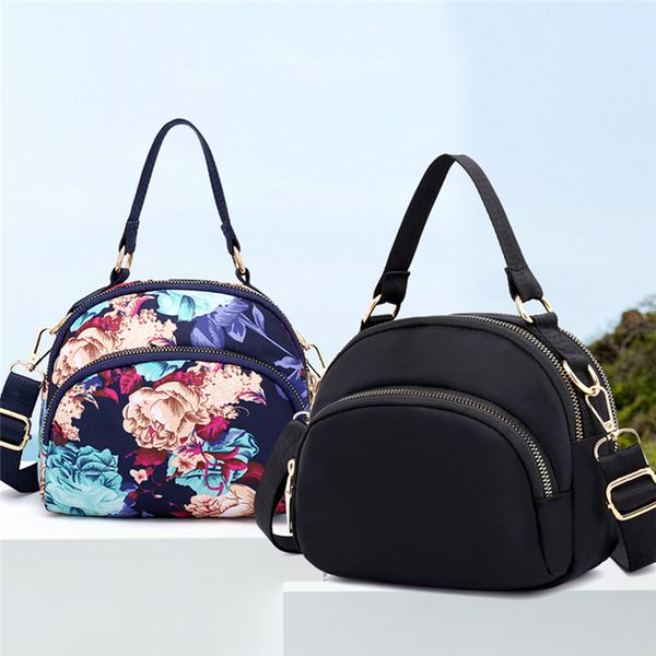 

women shoulder bags waterproof nylon female messenger bags crossbody tote small solid color handbag bolso mujer femme