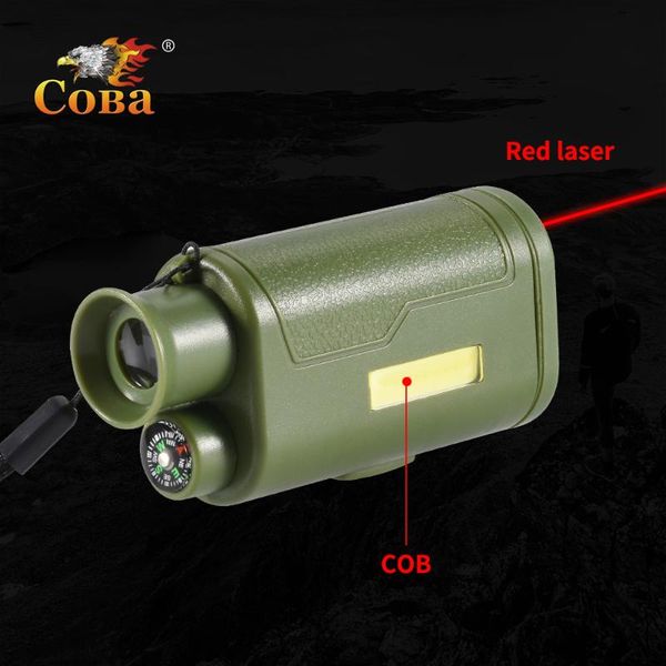 

под охотничьего початком ключевой цепи свет портативного телескоп лампа инфракрасного пластик компас водонепроницаемого 2 режима 200lm мини