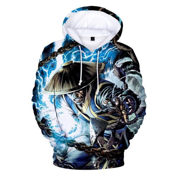 

3d mortal kombat 11 long sleeve hoodies game men's sweatshirt 2019 autumn winter new men/women hooded man hoodies, Black