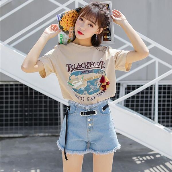 

new high-waisted wide-leg jeans for the summer 2019, White;black