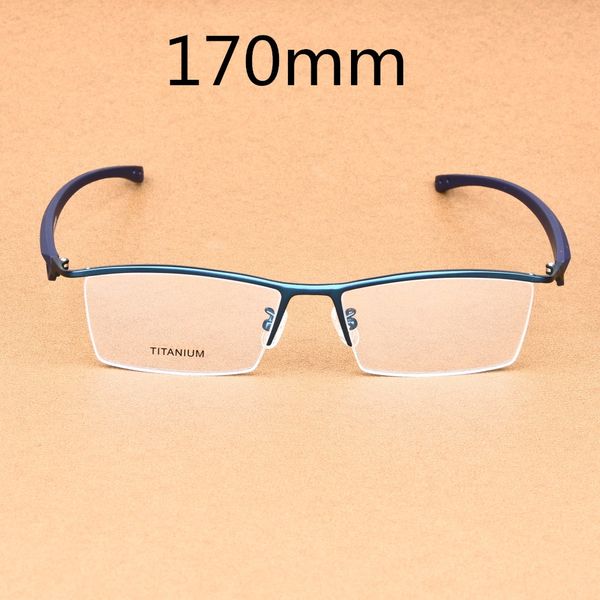 

vazrobe 9g titanium glasses frame men 170mm oversized eyeglasses spetacles for prescription male optical myopia diopter man, Black