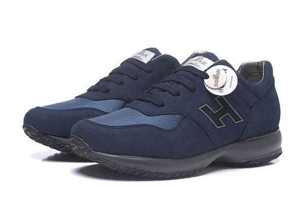 

2020 luxury men hogans suede material good quality tan label male leisure trainer brown interactive outdoor h, Black