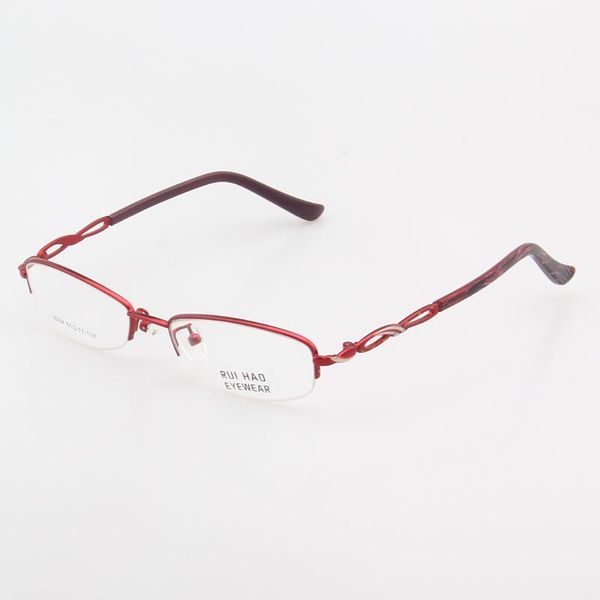 

fashion eyeglasses frame women half rimless glasses frame brand optical spectacles frames prescription eyewear frames 8284, Black