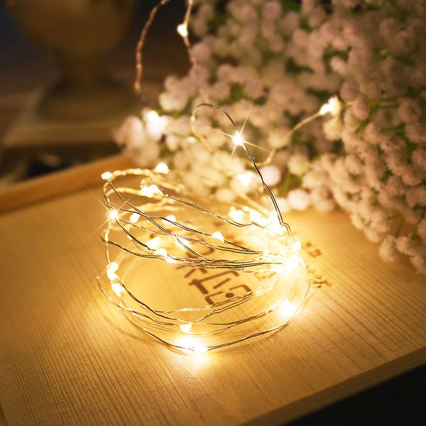 

2m 5m 10m copper wire cabinet lamp bookcase decoration led light flexible string lamp christmas wedding party indoor lighting dt0034