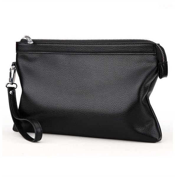 

brand business men high capacity wallets pu leather cell phone clutch clutch bag purse hand bag zipper wallet, Red;black